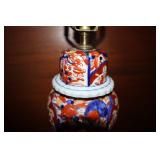 Japanese Imari table lamp (has cracks)