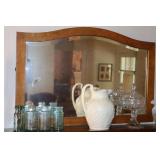 Birdseye Maple Beveled Glass Mirror 31' x 21'