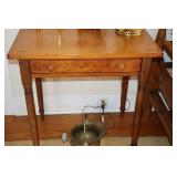 Poplar wood side table with drawer 28'x 18.5' x
