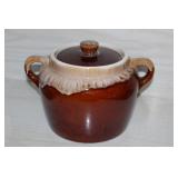 Rubel & Co. brown glazed bean pot