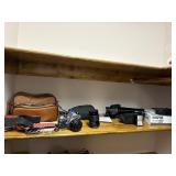 Pentax MG 35mm SLR film camera with 2 auto zooms