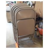8 Folding chairs