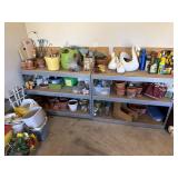 Contents on shelves - terracota and other