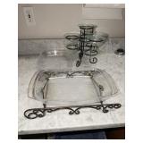 2 Princess House Fantasia glass baking