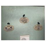 3 Mountain Meadows handmade wall plaques