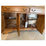Contents lower portion of china cabinet -