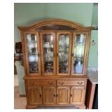 Cochrane oak china cabinet 62 X 18 X 87