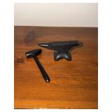 Small jewelers anvil and hammer