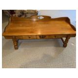 Maple coffee table with drawer