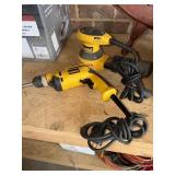 DeWalt DWD110 VSR drill and palm sander
