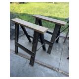 2 Central Machinery foldable saw horses