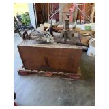 Old steel gas tank, chains, come-a-longs,