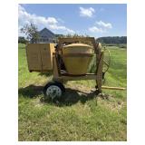 Cement mixer frame
