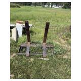 Industrial forks for a tractor