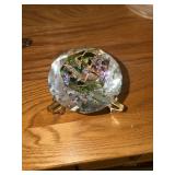 Amia handpainted glass hummingbird paperweight