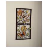 Tin butterfly 3D wall sculpture 28 X 14,