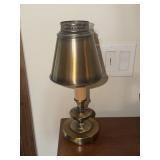 2 Brass lamps 13 inches tall