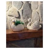 Ron Gordon Designs ceramic swan planter with