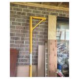 Material Hoist Arm with pulley and homemade