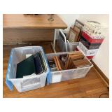 Large lot of picture frames, scrap books, photo