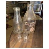 Brookwood Farms half gallon milk bottle, Woodlyn