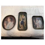 3 Reproduction Coca Cola trays -