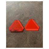 2 Slow moving triangle signs