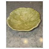 Cabbage leaf design serving bowl