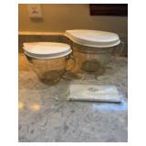 2 Pampered Chef measuring batter bowls