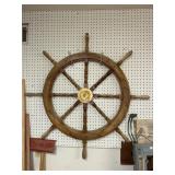 Wooden ships wheel 42' diameter