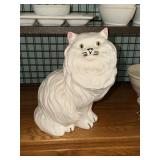 Large ceramic cat figurine