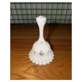 Fenton Silver Crest art glass bell Spanish Lace