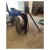 Ridge Tool Co. Tripod pipe vise with hose and rope