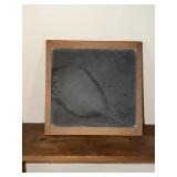 Slate chalkboard in a wooden pine frame