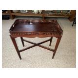 Mahogany Chippendale lamp table 23.5 X 13
