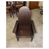 Pine highback childs chair 24" tall