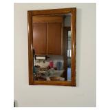 Oak framed wall mirror 14.5 X 22.5