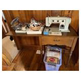 Sears Kenmore sewing machine with cabinet,