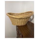 Wicker clothes basket