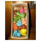 Box lot of finger puppets