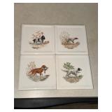 4 Soriano Ceramics sporting dog trivits