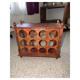 Wooden wine rack 21 X 9 X 16