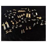 Large lot of tie bars and tie tacks (some