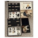 4 Small boxes of stone artifacts and