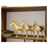 3 Marx Johnny West collection horses Thunderbolt