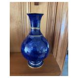 Sevres Dore RAF 1901 porcelain cobalt blue vase