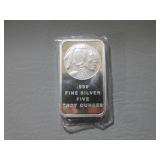 5 Ounce .999 Fine Silver Bar
