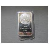 5 Ounce .999 Fine Silver Bar