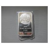 5 Ounce .999 Fine Silver Bar