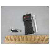 Kershaw 2 Blade Pocket Knife & Diamond Sharpener